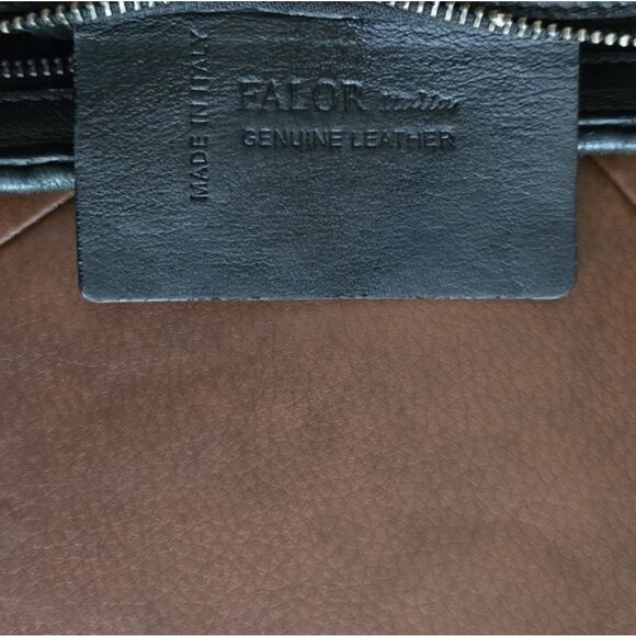 🐢 Falor Black Woven Crossbody Bag with Chain Strap - Picture 2 of 15